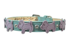 Load image into Gallery viewer, Malka Crystal Leather Dog Collar - Around The Collar NY