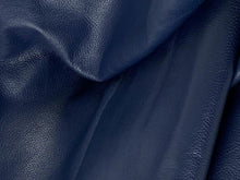 Load image into Gallery viewer, Navy leather for custom made dog and cat collars, leashes, harnesses and more. Made in NY by Around the Collar
