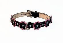 Load image into Gallery viewer, Penelope Flower Collar with Swarovski Crystals on Flower &amp; Collar - Around The Collar NY