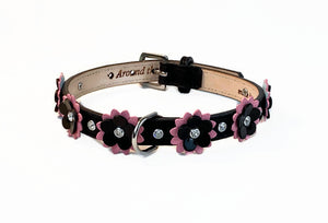 Penelope Flower Collar with Swarovski Crystals on Flower & Collar - Around The Collar NY