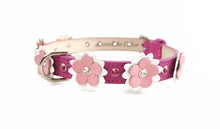 Load image into Gallery viewer, Penelope Flower Collar with Swarovski Crystals on Flower &amp; Collar - Around The Collar NY