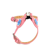 Load image into Gallery viewer, Penelope Flower Leather  Dog Step-In Harness with Austrian Crystal on Flower