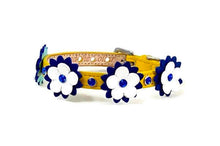 Load image into Gallery viewer, Penelope Flower Collar with Swarovski Crystals on Flower &amp; Collar - Around The Collar NY
