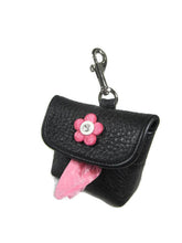 Load image into Gallery viewer, Riley Leather Flower Poop Bag Holder - Around The Collar NY