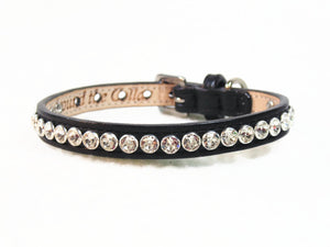 Shanti Christmas Dog Leather Collar