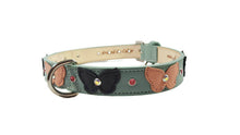 Load image into Gallery viewer, Butterflies Leather Collar with Swarovski Crystals and 2 Butterfly Colors WIP - Around The Collar NY
