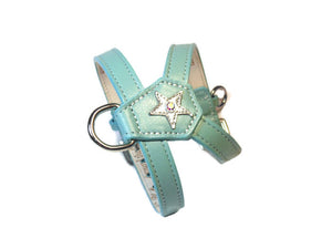 Breck Star Leather K Harness with Swarovski Crystal WIP - Around The Collar NY
