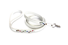 Load image into Gallery viewer, Stacy Crystal Bling Cluster Leather Dog Leash 