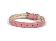 Load image into Gallery viewer, Stella Jewel 2 Tone Cluster Leather Dog Collar - Around The Collar NY