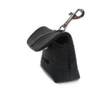 Load image into Gallery viewer, Stripe on Flap of Leather Poop Bag Holder - Around The Collar NY