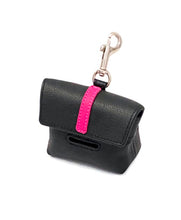 Load image into Gallery viewer, Stripe on Flap of Leather Poop Bag Holder - Around The Collar NY