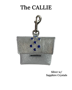 Callie Crystal Cluster Leather Poop Bag Holder Product vendor